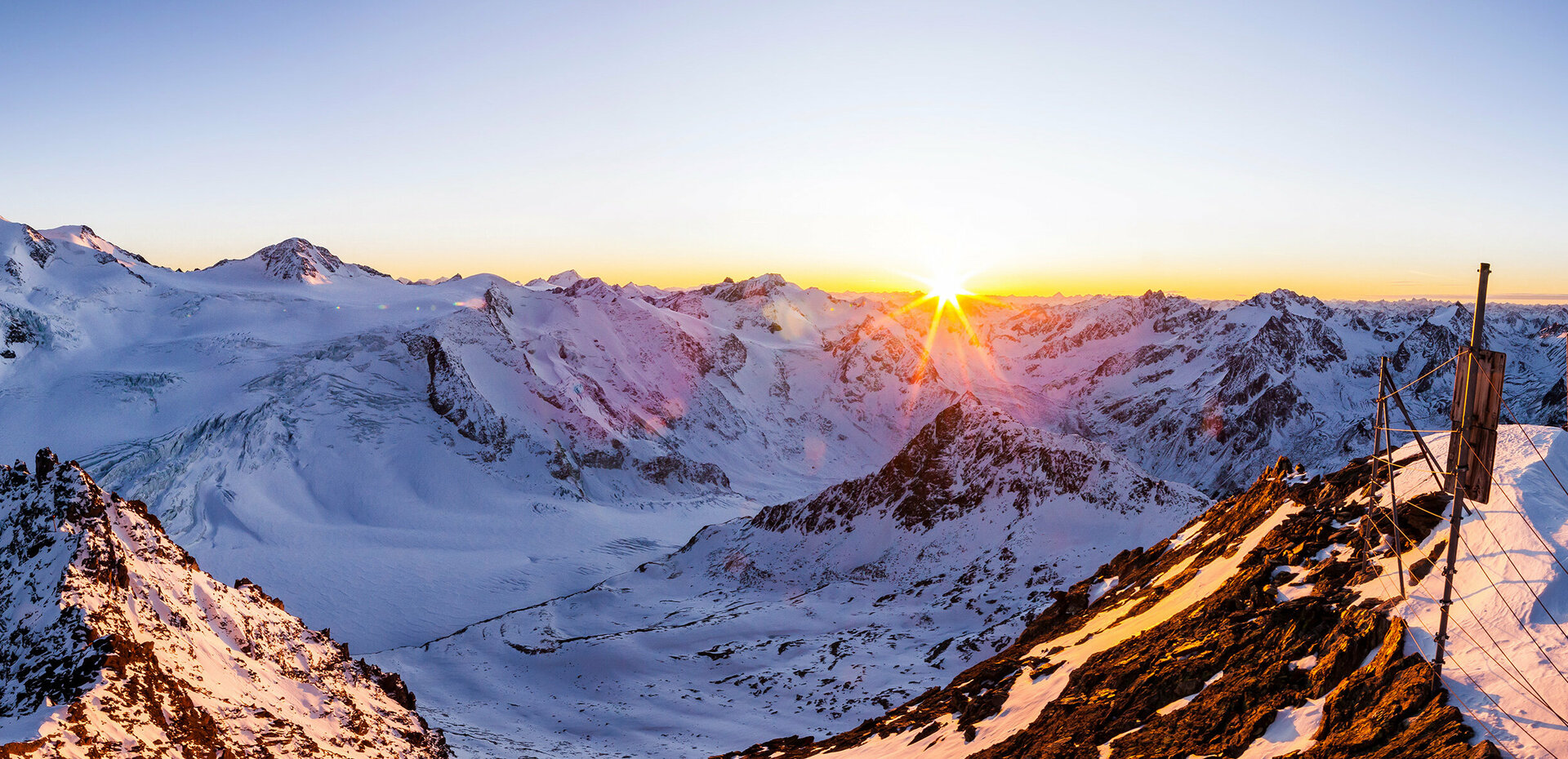 Sonnenuntergang am Pitztaler Gletscher ©TVB Pitztal Chris Walch 